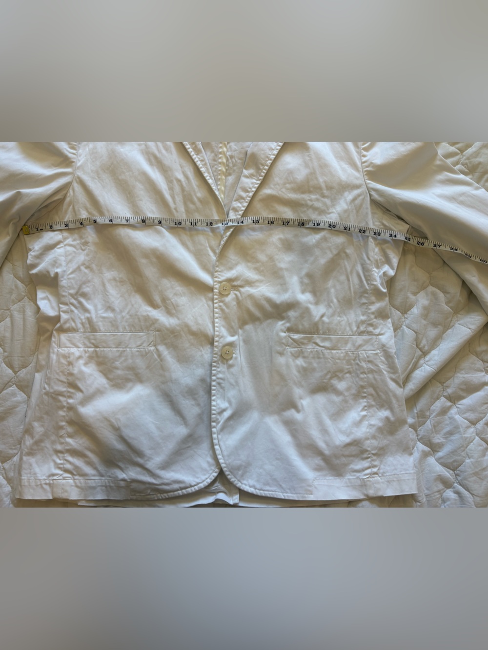 Simons Le 31 White Men's Lightweight Blazer - Picture 4 of 6